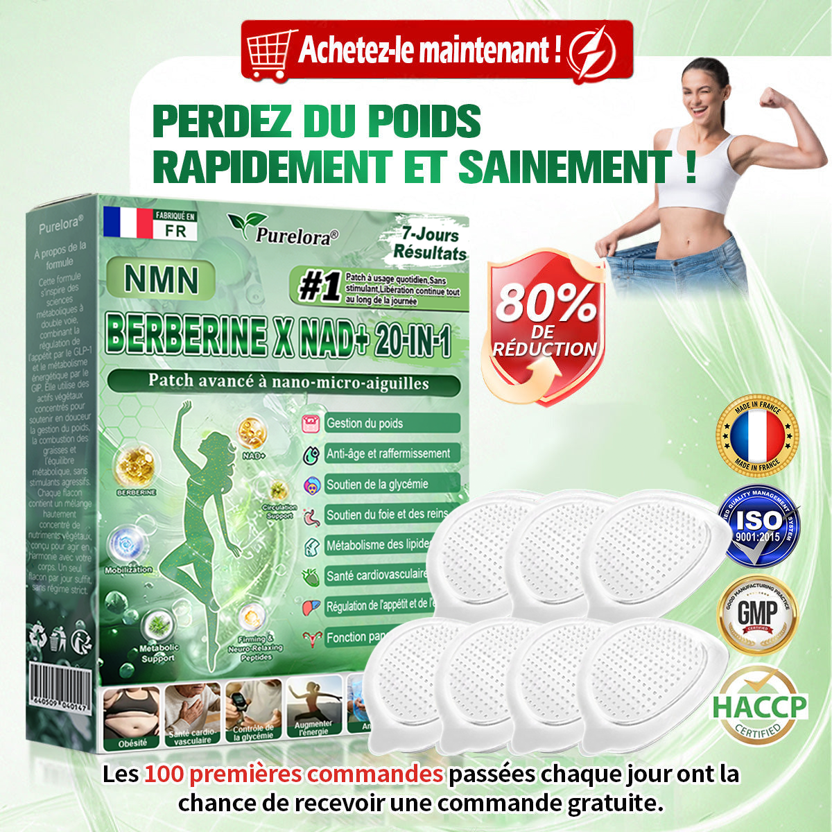 💖Pharmacie en ligne française×  p𝒖𝒓𝒆𝒍𝒐𝒓𝒂® NAD × 𝑬𝑮𝑪𝑮 20-𝒆𝒏-𝟏 𝐏𝐚𝙩𝙘𝙝 𝙈𝙞𝙘𝙧𝙤𝙣é𝙚𝒅𝒍𝒆 𝑨𝒗𝒂𝐧𝐜é 𝙉𝙖𝒏𝒐 (𝐔𝐧𝐞 𝐬𝐞𝐮𝐥𝐞 𝐟𝐨𝐢𝐬 𝐩𝐚𝐫 𝐣𝐨𝐮𝐫, 𝐜𝐡𝐚𝐧𝐠𝐞𝐦𝐞𝐧𝐭𝐬 𝐯𝐢𝐬𝐢𝐛𝐥𝐞𝐬 𝐞𝐧 𝟕 𝐣𝐨𝐮𝐫𝐬) ✅𝐏𝐨𝐮𝐫 𝐥’𝐨𝐛é𝐬𝐢𝐭é, 🅟🅔🅐🅤 🅡🅔🅛â🅒🅗é🅔,𝐝𝐢𝐚𝐛è𝐭𝐞, 𝐚𝐩𝐧é𝐞 𝐝𝐮 𝐬𝐨𝐦𝐦𝐞𝐢𝐥, 𝐩𝐫𝐨𝐛𝐥è𝐦𝐞𝐬 𝐚𝐫𝐭𝐢𝐜𝐮𝐥𝐚𝐢𝐫𝐞𝐬, 𝐞𝐭 𝐛𝐢𝐞𝐧 𝐩𝐥𝐮𝐬