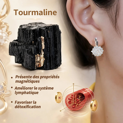 (VENTE SPÉCIALE – DERNIER JOUR : -80 % 🔥) 👩🏻‍⚕️ Boucles d’oreilles au germanium et au magnésium – Vitalité lymphatique et thérapie magnétique