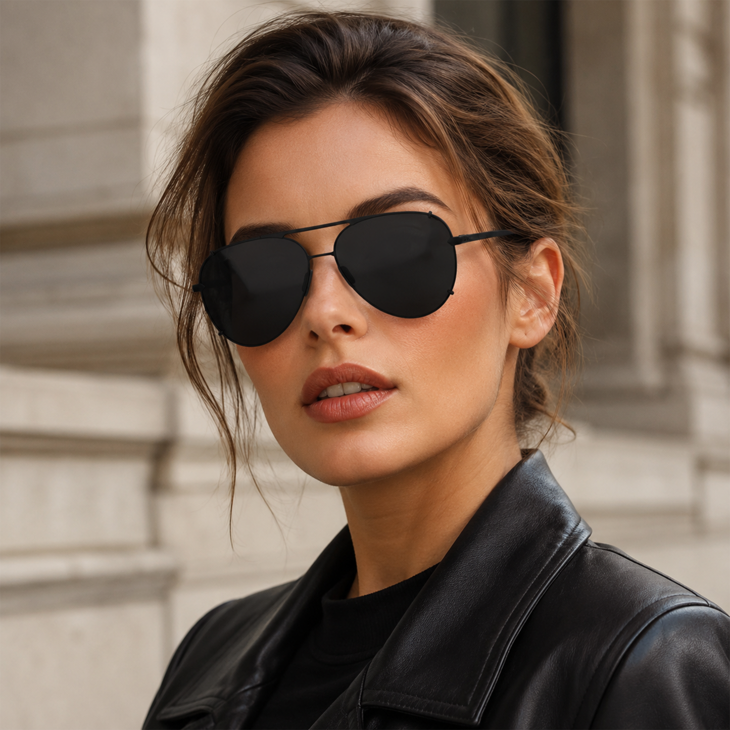 🔥 Lunettes de soleil Femme 2-en-1 – Design rétro chic œil de chat & aviateur