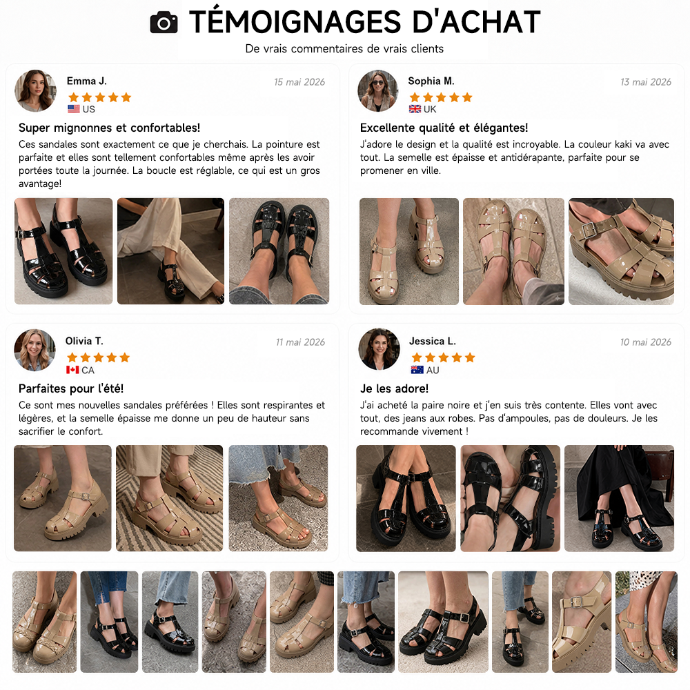 🔥 Nouvelle Collection 2026 | Sandales Mary Jane Femme à Plateforme – Élégance en Cuir Verni, Confort Tendance & Semelle Antidérapante pour un Maintien Parfait