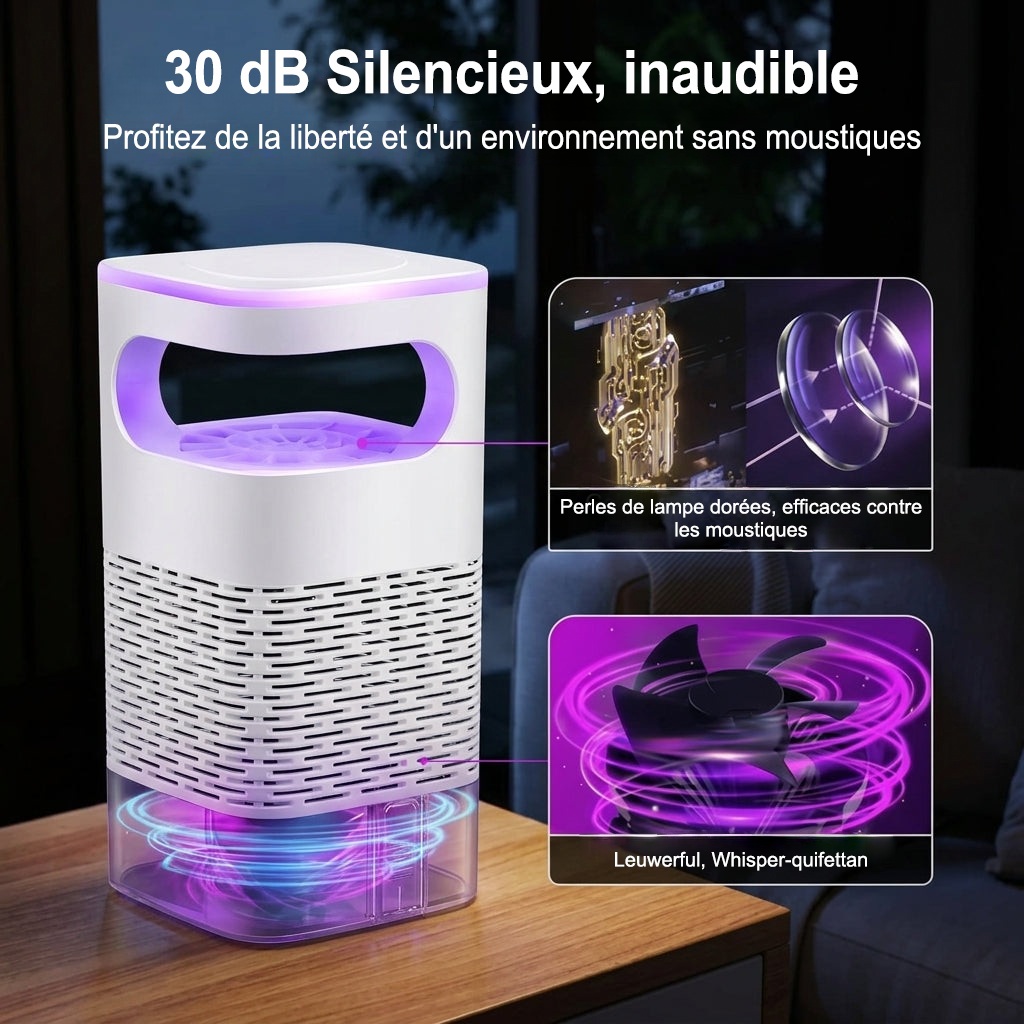 🔦Piège à insectes silencieux – Contre les moustiques, moucherons et mites🦟