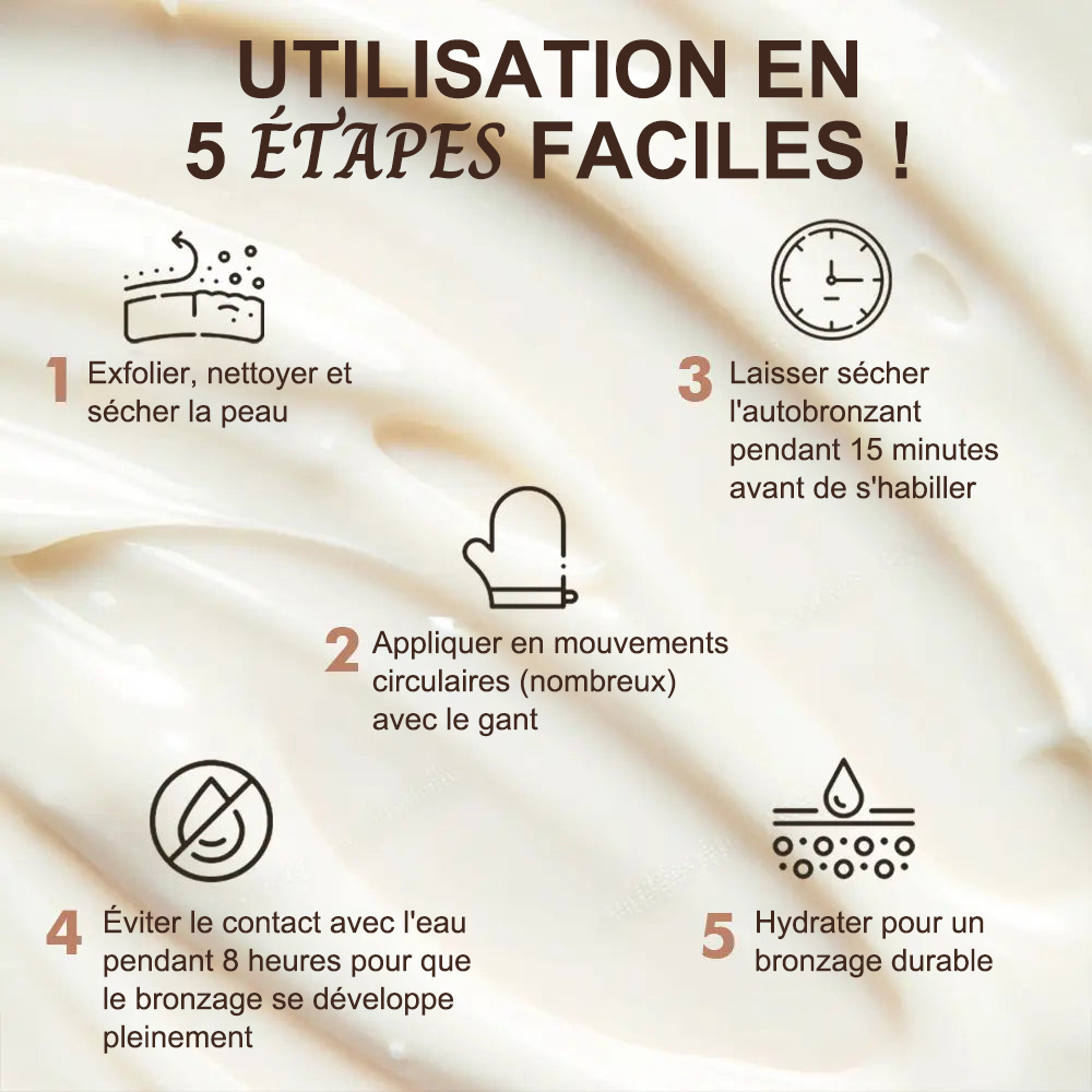 🇫🇷Purelora® Natural Olive Bronze Self Tanner Lotion Corps – Éclat progressif sans soleil, application uniforme, sans sous-ton orangé, hydratation intense, végan et cruelty-free