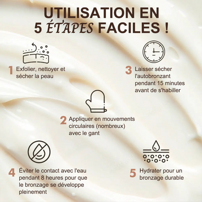 🇫🇷Purelora® Natural Olive Bronze Self Tanner Lotion Corps – Éclat progressif sans soleil, application uniforme, sans sous-ton orangé, hydratation intense, végan et cruelty-free