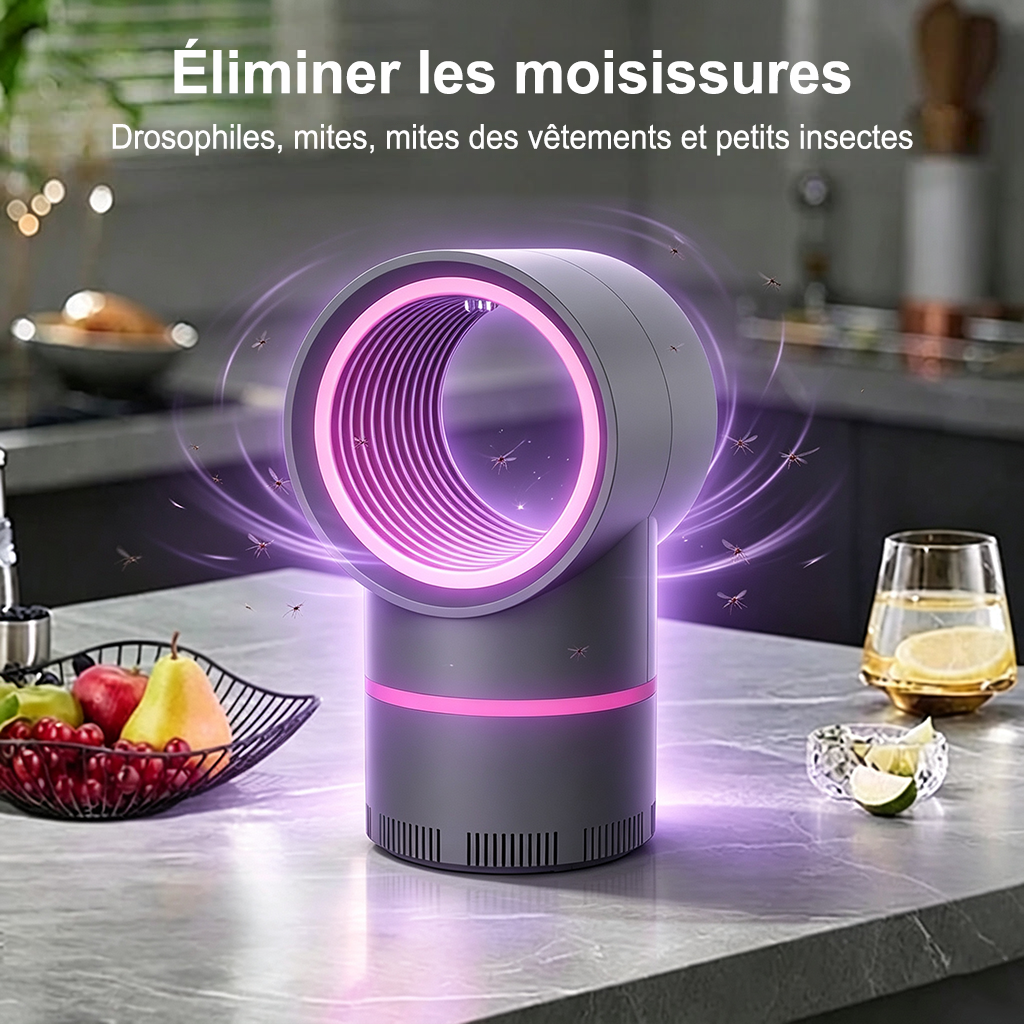🔦Piège à insectes silencieux – Contre les moustiques, moucherons et mites🦟