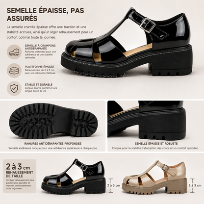 🔥 Nouvelle Collection 2026 | Sandales Mary Jane Femme à Plateforme – Élégance en Cuir Verni, Confort Tendance & Semelle Antidérapante pour un Maintien Parfait