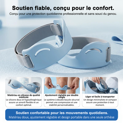 🔥 DERNIER JOUR : -80 % 🔥 LuckySong® Genouillère de Maintien de la Rotule | Support de Genou Ajustable pour Confort Quotidien ✅