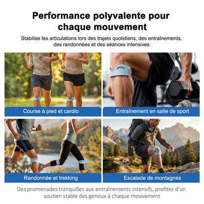 🔥 DERNIER JOUR : -80 % 🔥 LuckySong® Genouillère de Maintien de la Rotule | Support de Genou Ajustable pour Confort Quotidien ✅