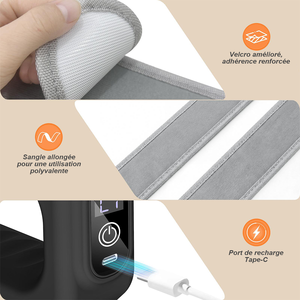 ✨ Fascia Ring R10 Mini – Massage musculaire mains libres, 9 modes & sangle réglable jusqu’à 140 -239cm