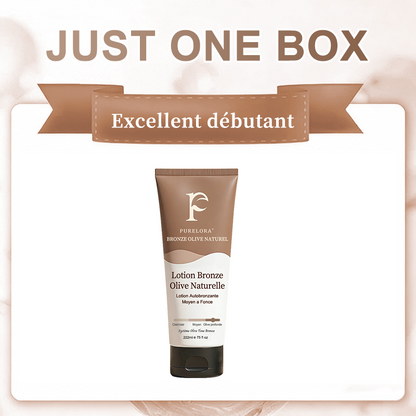 🇫🇷Purelora® Natural Olive Bronze Self Tanner Lotion Corps – Éclat progressif sans soleil, application uniforme, sans sous-ton orangé, hydratation intense, végan et cruelty-free