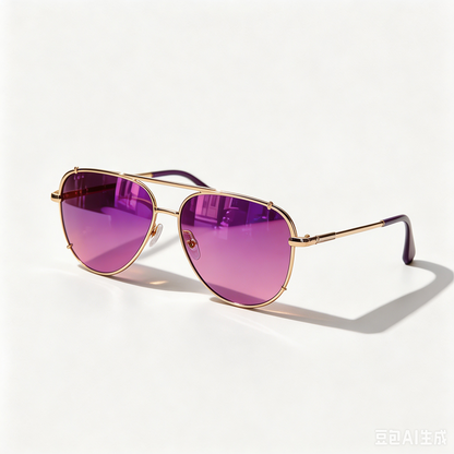 🔥 Lunettes de soleil Femme 2-en-1 – Design rétro chic œil de chat & aviateur