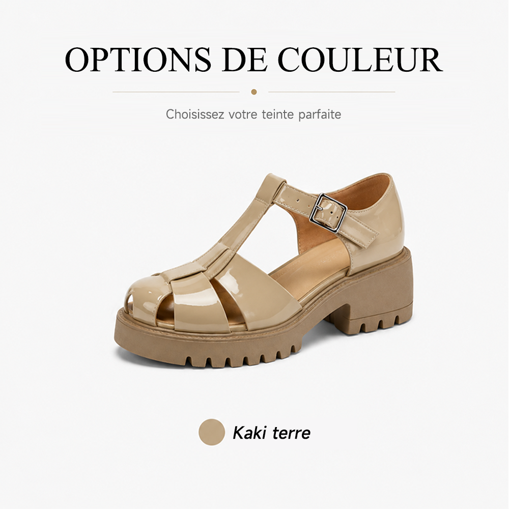 🔥 Nouvelle Collection 2026 | Sandales Mary Jane Femme à Plateforme – Élégance en Cuir Verni, Confort Tendance & Semelle Antidérapante pour un Maintien Parfait