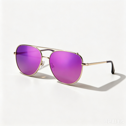 🔥 Lunettes de soleil Femme 2-en-1 – Design rétro chic œil de chat & aviateur