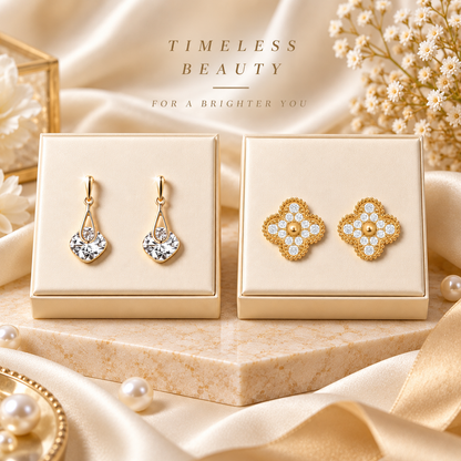 (VENTE SPÉCIALE – DERNIER JOUR : -80 % 🔥) 👩🏻‍⚕️ Boucles d’oreilles au germanium et au magnésium – Vitalité lymphatique et thérapie magnétique