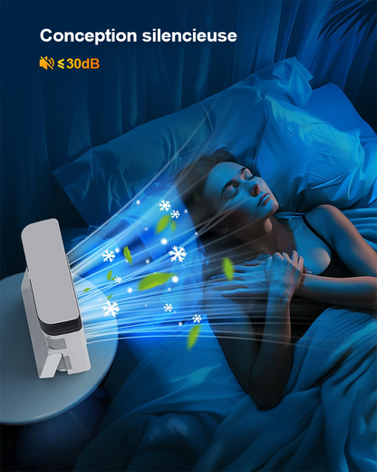 ❄️ Ventilateur Brumisateur Portable BVJ | ❄️Jusqu’à 30 h d’autonomie • Réservoir d’eau 600 ml • Recharge USB • Fonctionnement silencieux | Idéal pour la maison, le bureau, le camping et les voyages