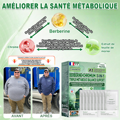 Purelora® Berberine × Chromium Complete Metabolic Rhythm Kit (🌀 Patch externe quotidien + Poudre de soutien métabolique hebdomadaire) ✅ Pour l’équilibre métabolique, le soutien de la glycémie, la circulation et la santé métabolique globale