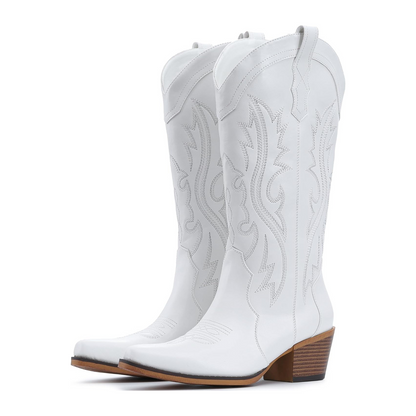 🔥 DERNIER JOUR -80% 🔥 Bottes Western d’Hiver Imperméables pour Femme | Doublure Chaude & Maintien de la Voûte Plantaire