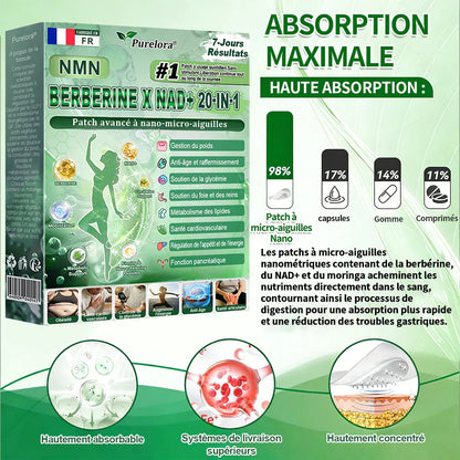 🇫🇷Pharmacie en ligne française💖 p𝒖𝒓𝒆𝒍𝒐𝒓𝒂® NAD × 𝑬𝑮𝑪𝑮 20-𝒆𝒏-𝟏 𝐏𝐚𝙩𝙘𝙝 𝙈𝙞𝙘𝙧𝙤𝙣é𝙚𝒅𝒍𝒆 𝑨𝒗𝒂𝐧𝐜é 𝙉𝙖𝒏𝒐 (𝐔𝐧𝐞 𝐬𝐞𝐮𝐥𝐞 𝐟𝐨𝐢𝐬 𝐩𝐚𝐫 𝐣𝐨𝐮𝐫, 𝐜𝐡𝐚𝐧𝐠𝐞𝐦𝐞𝐧𝐭𝐬 𝐯𝐢𝐬𝐢𝐛𝐥𝐞𝐬 𝐞𝐧 𝟕 𝐣𝐨𝐮𝐫𝐬) ✅𝐏𝐨𝐮𝐫 𝐥’𝐨𝐛é𝐬𝐢𝐭é, 🅟🅔🅐🅤 🅡🅔🅛â🅒🅗é🅔,𝐝𝐢𝐚𝐛è𝐭𝐞, 𝐚𝐩𝐧é𝐞 𝐝𝐮 𝐬𝐨𝐦𝐦𝐞𝐢𝐥, 𝐩𝐫𝐨𝐛𝐥è𝐦𝐞𝐬 𝐚𝐫𝐭𝐢𝐜𝐮𝐥𝐚𝐢𝐫𝐞𝐬, 𝐞𝐭 𝐛𝐢𝐞𝐧 𝐩𝐥𝐮𝐬