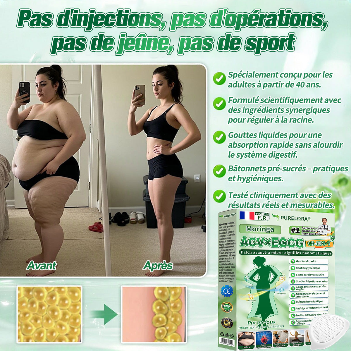 🏥Pharmacie en ligne française ⚕️p𝒖𝒓𝒆𝒍𝒐𝒓𝒂® 𝑨𝑪𝑽 × 𝑬𝑮𝑪𝑮 𝟏𝟎-𝒆𝒏-𝟏 𝐏𝐚𝙩𝙘𝙝 𝙈𝙞𝙘𝙧𝙤𝙣é𝙚𝒅𝒍𝒆 𝑨𝒗𝒂𝐧𝐜é 𝙉𝙖𝒏𝒐 (𝐔𝐧𝐞 𝐬𝐞𝐮𝐥𝐞 𝐟𝐨𝐢𝐬 𝐩𝐚𝐫 𝐣𝐨𝐮𝐫, 𝐜𝐡𝐚𝐧𝐠𝐞𝐦𝐞𝐧𝐭𝐬 𝐯𝐢𝐬𝐢𝐛𝐥𝐞𝐬 𝐞𝐧 𝟕 𝐣𝐨𝐮𝐫𝐬) ✅𝐏𝐨𝐮𝐫 𝐥’𝐨𝐛é𝐬𝐢𝐭é, 🅟🅔🅐🅤 🅡🅔🅛â🅒🅗é🅔,𝐝𝐢𝐚𝐛è𝐭𝐞, 𝐚𝐩𝐧é𝐞 𝐝𝐮 𝐬𝐨𝐦𝐦𝐞𝐢𝐥, 𝐩𝐫𝐨𝐛𝐥è𝐦𝐞𝐬 𝐚𝐫𝐭𝐢𝐜𝐮𝐥𝐚𝐢𝐫𝐞𝐬, 𝐞𝐭 𝐛𝐢𝐞𝐧 𝐩𝐥𝐮𝐬