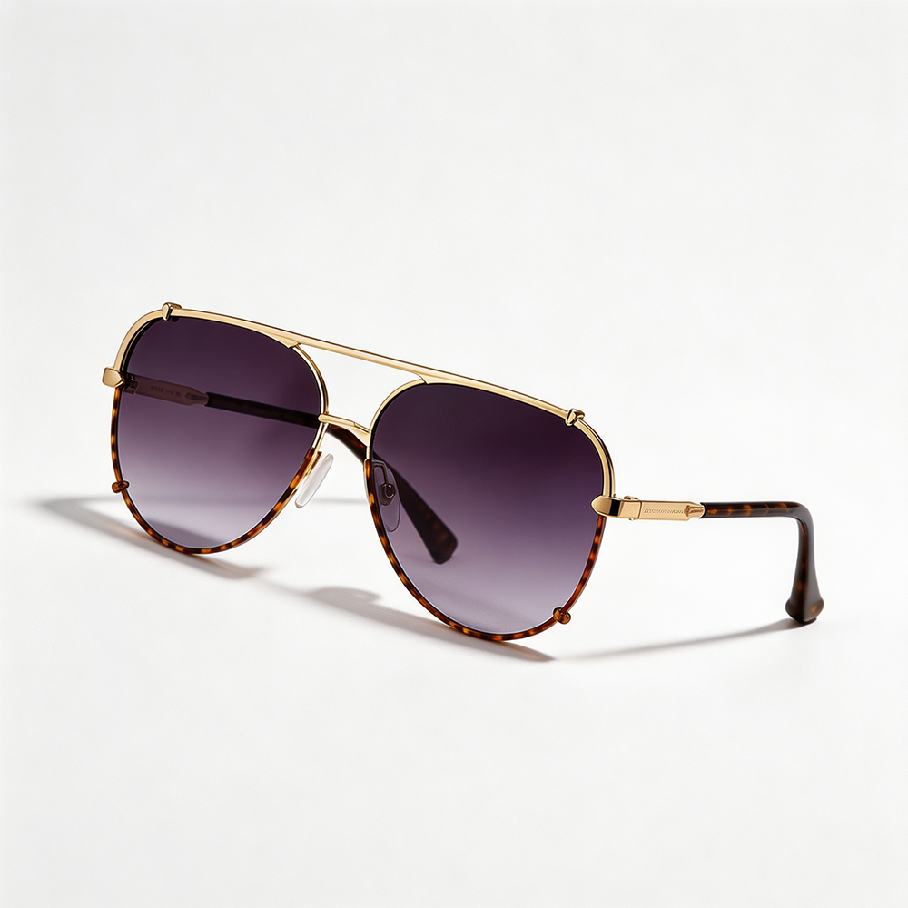 🔥 Lunettes de soleil Femme 2-en-1 – Design rétro chic œil de chat & aviateur