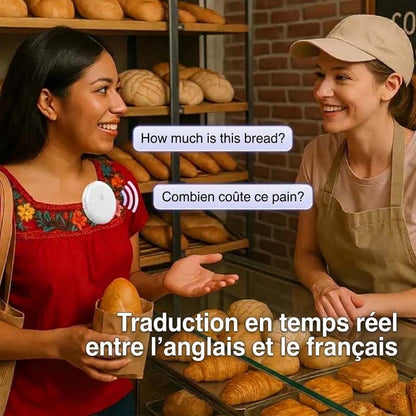 🔥 -49 % | Traducteur vocal intelligent avec IA – Votre coach linguistique de poche 24 h/24, 7 j/7 (165 langues)