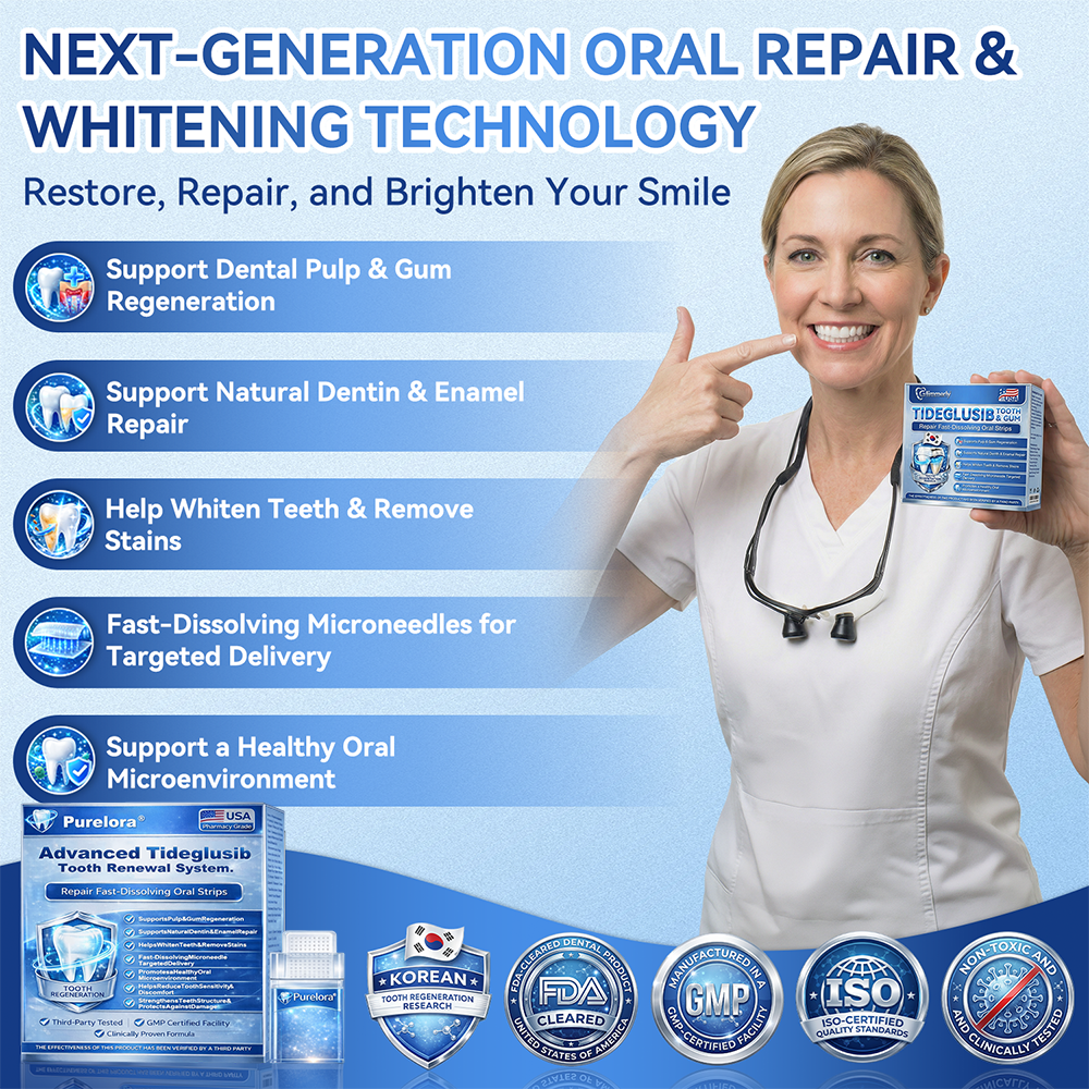 🏥 Pharmacie en Ligne | purelora® 😁 Bandes Buccales Tideglusib à Dissolution Rapide pour Dents & Gencives 🦷