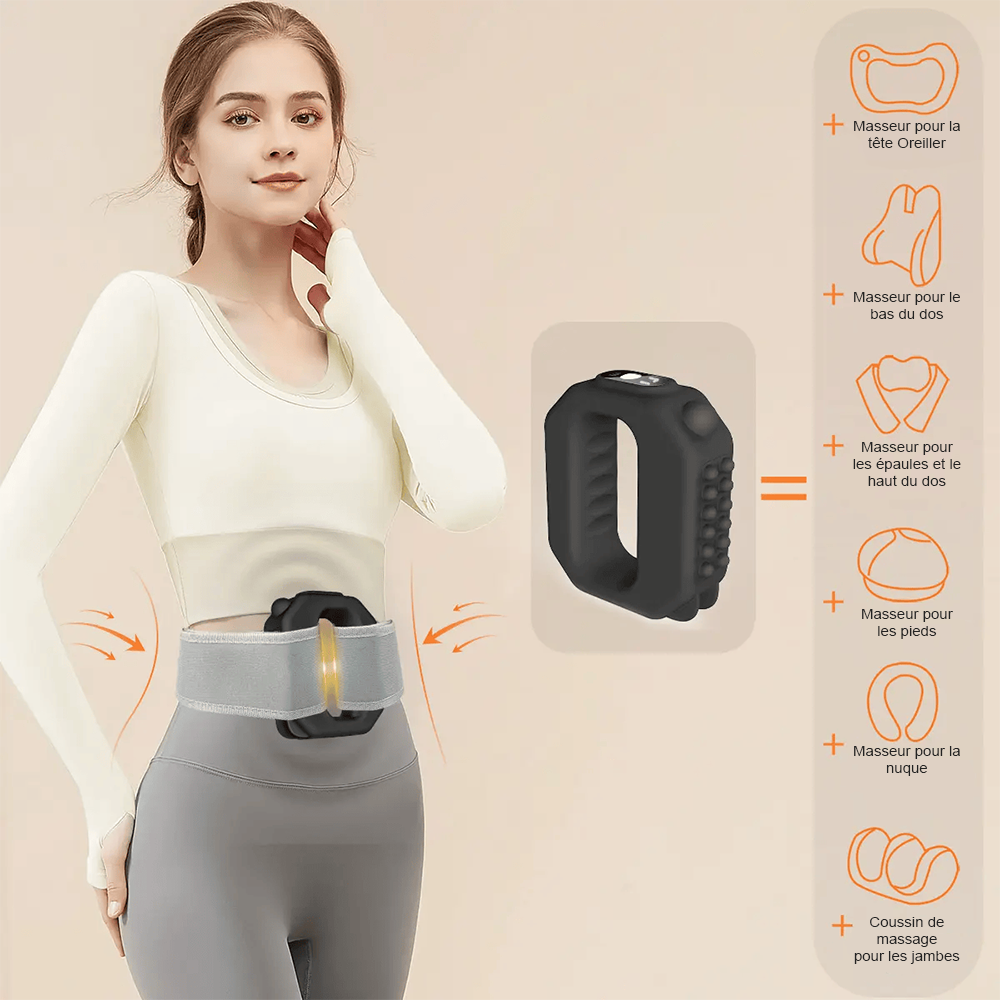 ✨ Fascia Ring R10 Mini – Massage musculaire mains libres, 9 modes & sangle réglable jusqu’à 140 -239cm