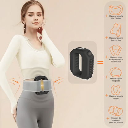 ✨ Fascia Ring R10 Mini – Massage musculaire mains libres, 9 modes & sangle réglable jusqu’à 140 -239cm