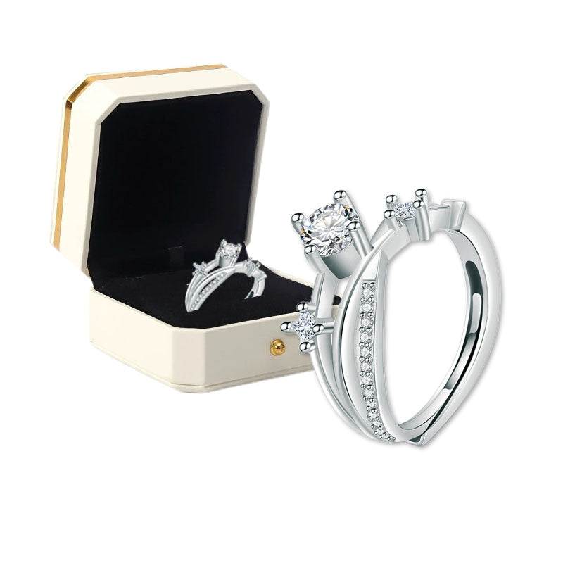 🔥 DERNIER JOUR -80% : Bague de Magnétologie Lymphatique en Diamant CZTICLE®