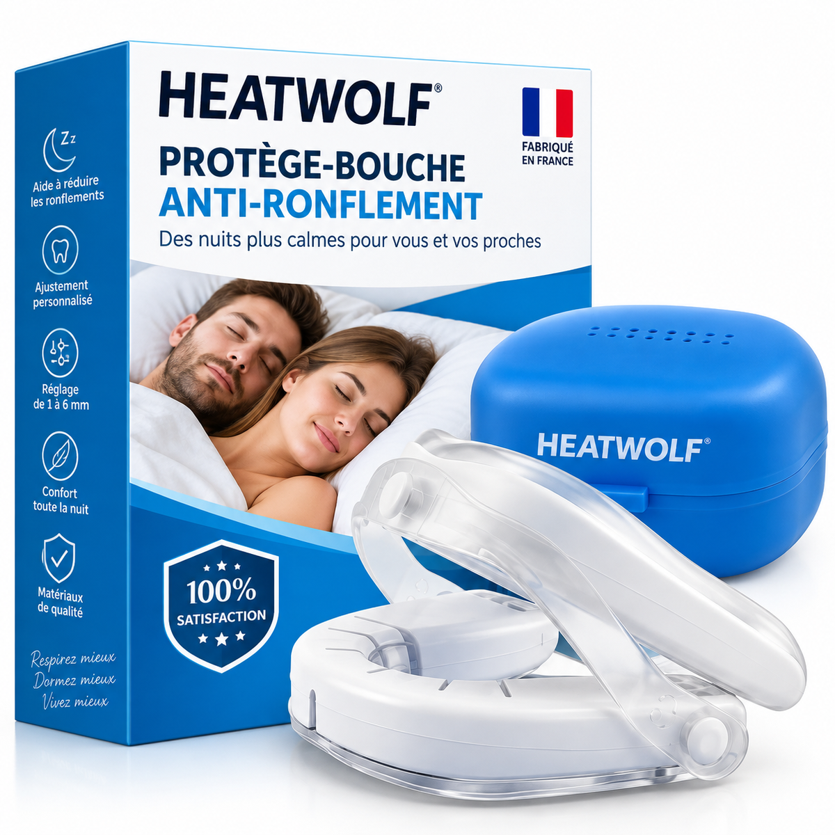 🔥 DERNIER JOUR : -80 % – OFFRE À DURÉE LIMITÉE ! | HEATWOLF™ – Orthèse Anti-Ronflement Ajustable & Confortable | Pour Homme & Femme