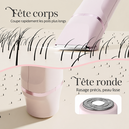 🔥 DERNIER JOUR : -80 % DE RÉDUCTION ✅ Tondeuse Bikini 2-en-1 Femme – Rasage Doux & Précis pour Une Peau Parfaite