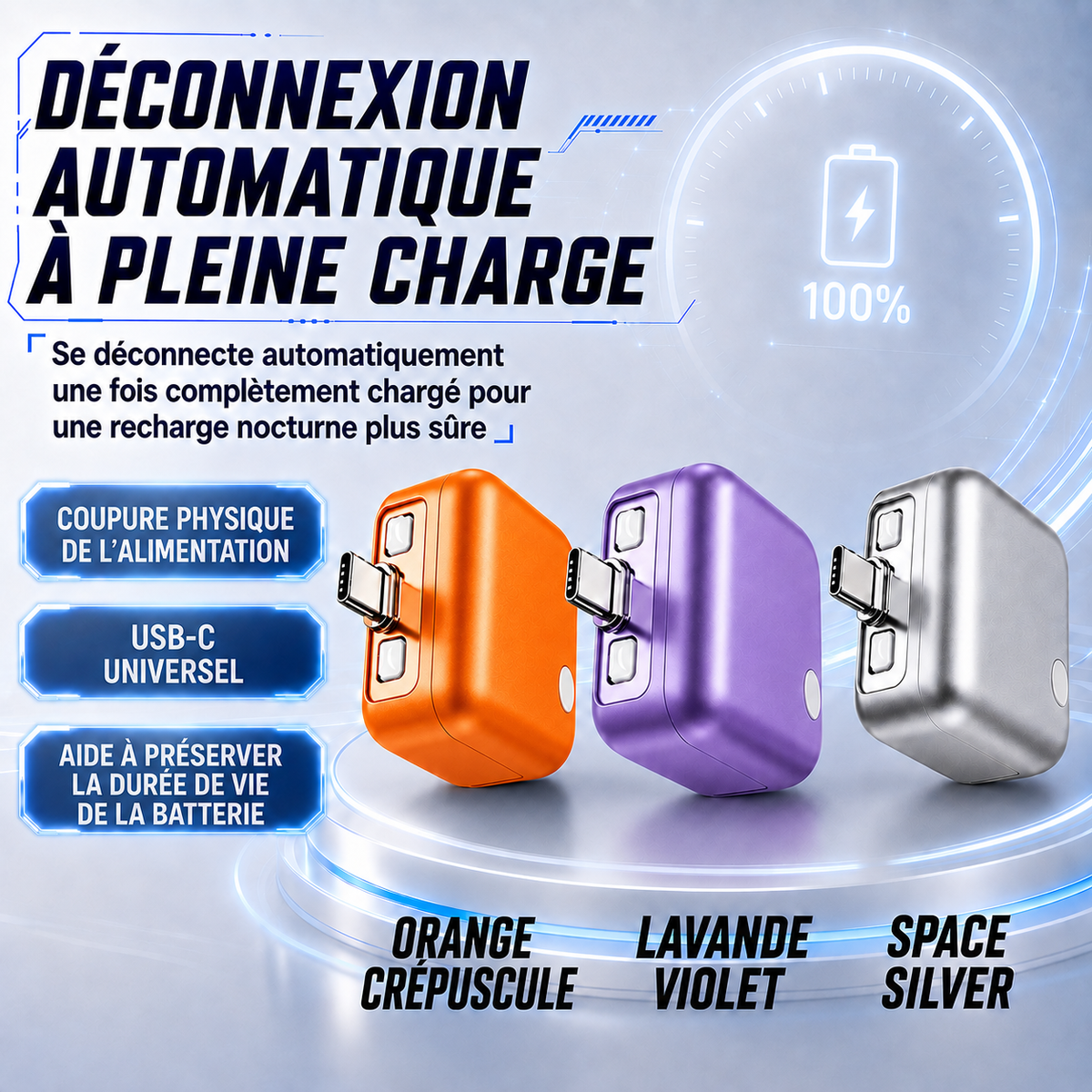 🔥 DERNIER JOUR : -80 % Protecteur de charge USB-C 140 W avec IA et arrêt automatique à pleine charge