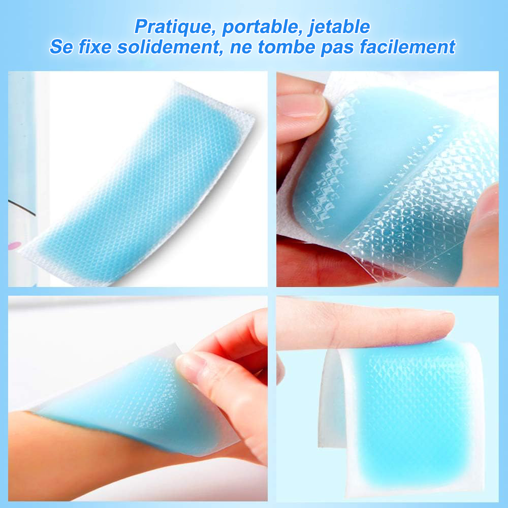 HEATWOLF® Patchs Rafraîchissants – Lot de 10 | Fraîcheur immédiate par temps chaud, pour enfants et adultes, front, nuque et corps