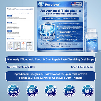🏥 Pharmacie en Ligne | purelora® 😁 Bandes Buccales Tideglusib à Dissolution Rapide pour Dents & Gencives 🦷