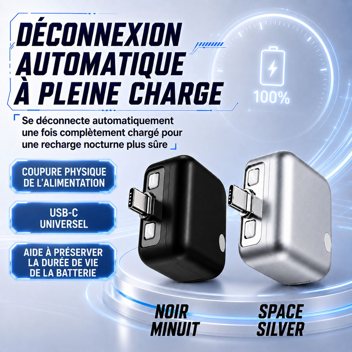 🔥 DERNIER JOUR : -80 % Protecteur de charge USB-C 140 W avec IA et arrêt automatique à pleine charge