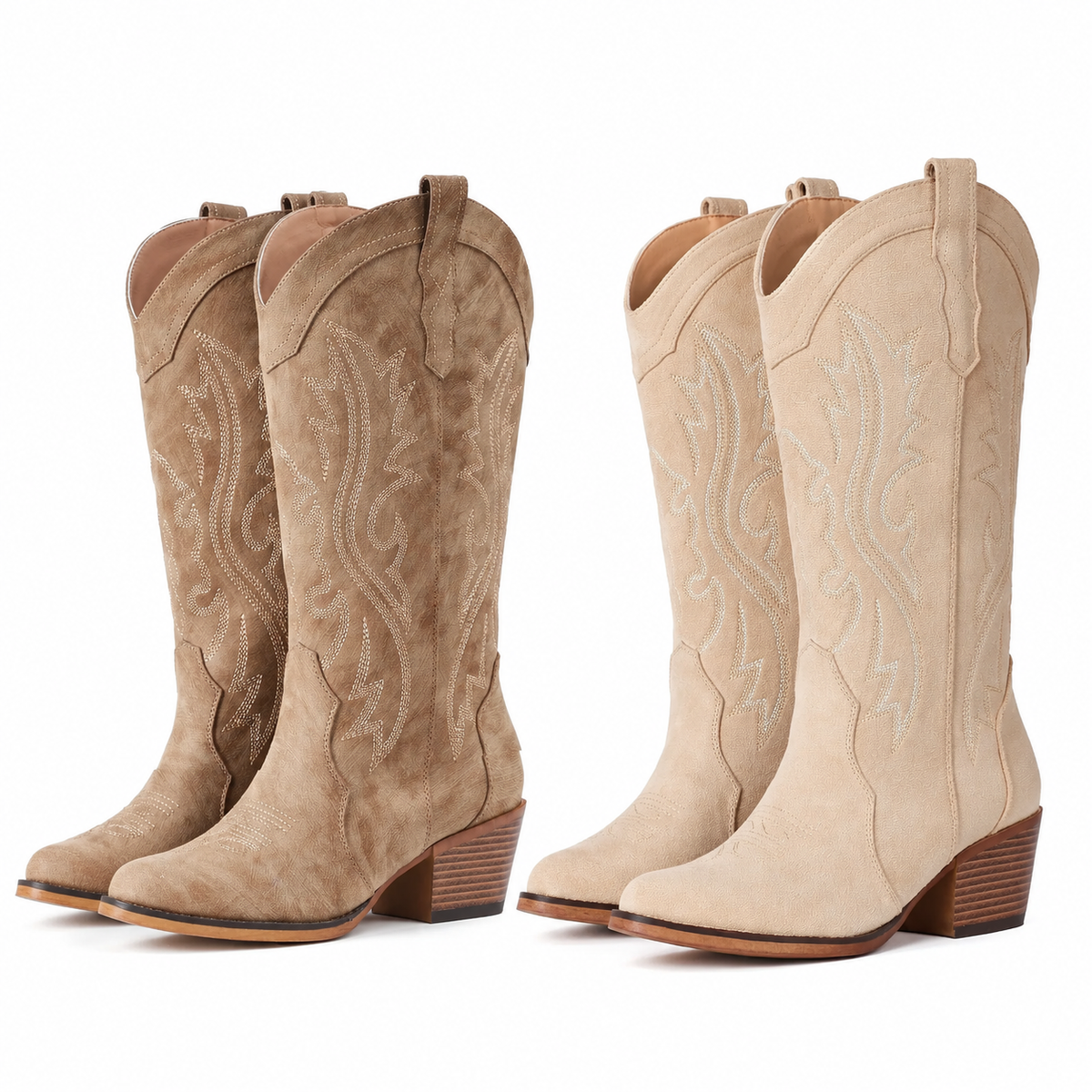 🔥 DERNIER JOUR -80% 🔥 Bottes Western d’Hiver Imperméables pour Femme | Doublure Chaude & Maintien de la Voûte Plantaire
