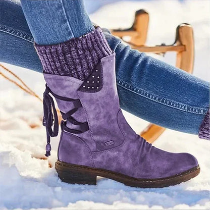 🔥 DERNIER JOUR DE PROMO -80 % 🔥 Bottines orthopédiques d’hiver pour femme, chaudes en laine, avec soutien de la voûte plantaire