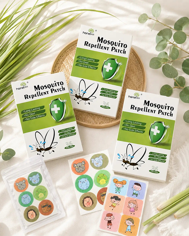 🦟 Patchs anti-moustiques Hudros aux huiles essentielles – Sans DEET, format familial