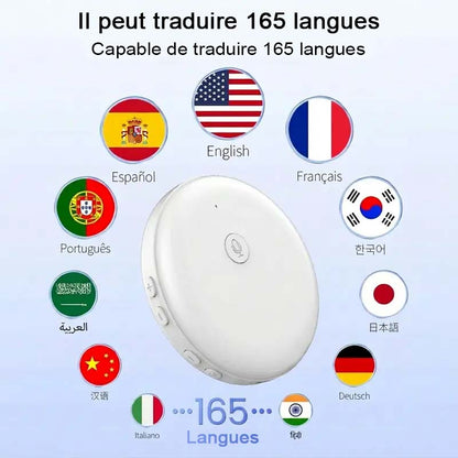 🔥 -49 % | Traducteur vocal intelligent avec IA – Votre coach linguistique de poche 24 h/24, 7 j/7 (165 langues)