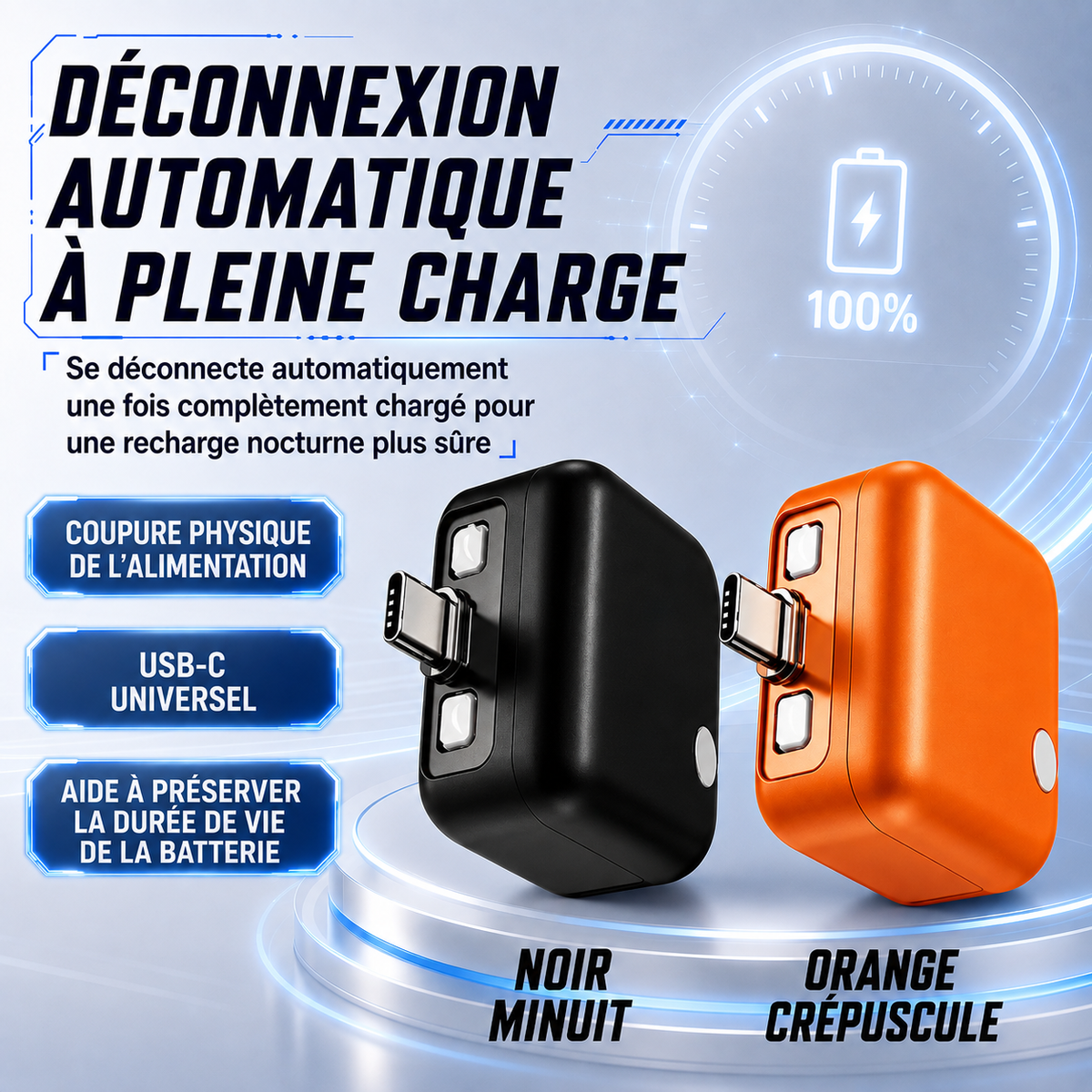 🔥 DERNIER JOUR : -80 % Protecteur de charge USB-C 140 W avec IA et arrêt automatique à pleine charge
