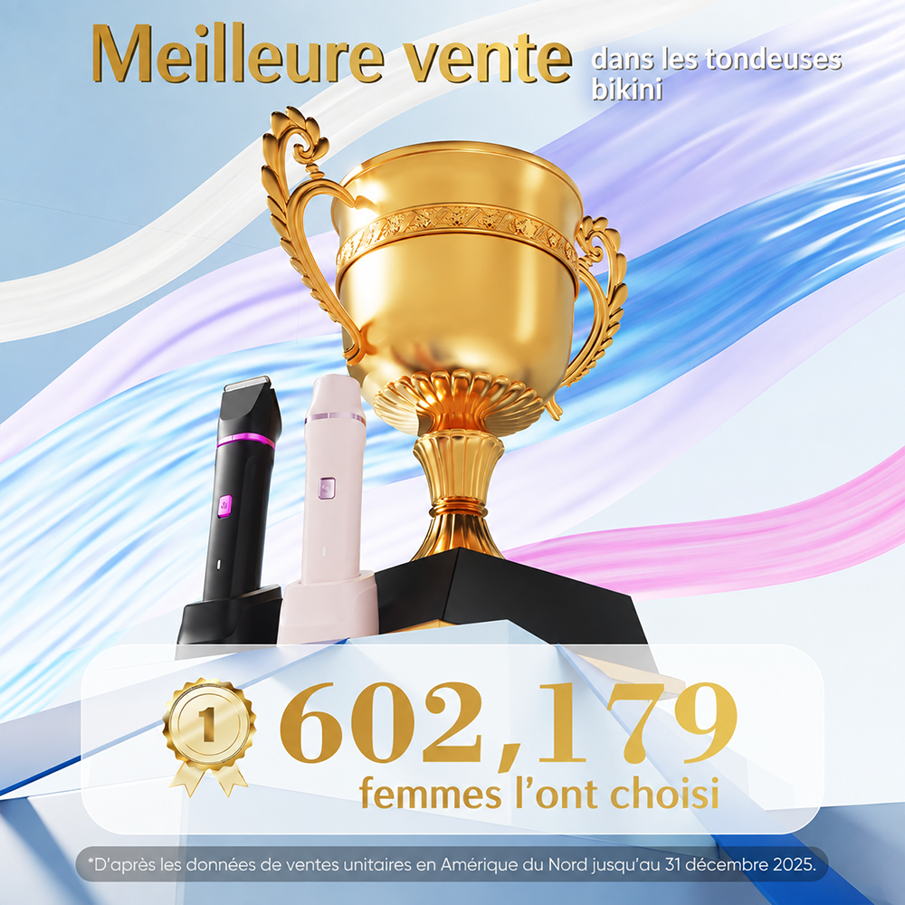 🔥 DERNIER JOUR : -80 % DE RÉDUCTION ✅ Tondeuse Bikini 2-en-1 Femme – Rasage Doux & Précis pour Une Peau Parfaite