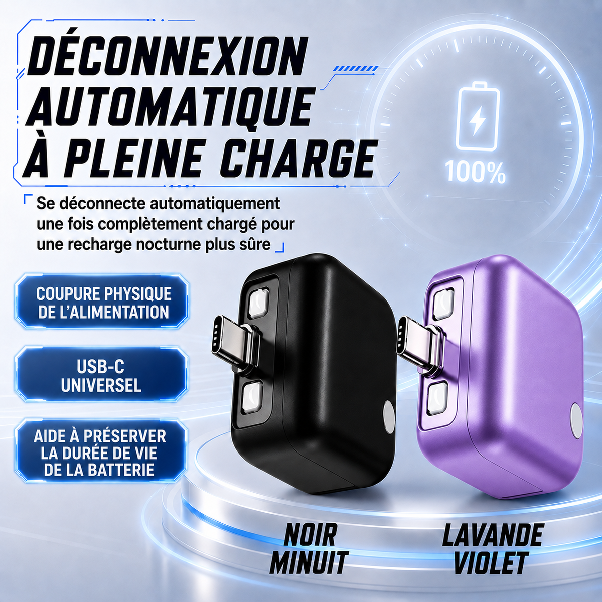 🔥 DERNIER JOUR : -80 % Protecteur de charge USB-C 140 W avec IA et arrêt automatique à pleine charge