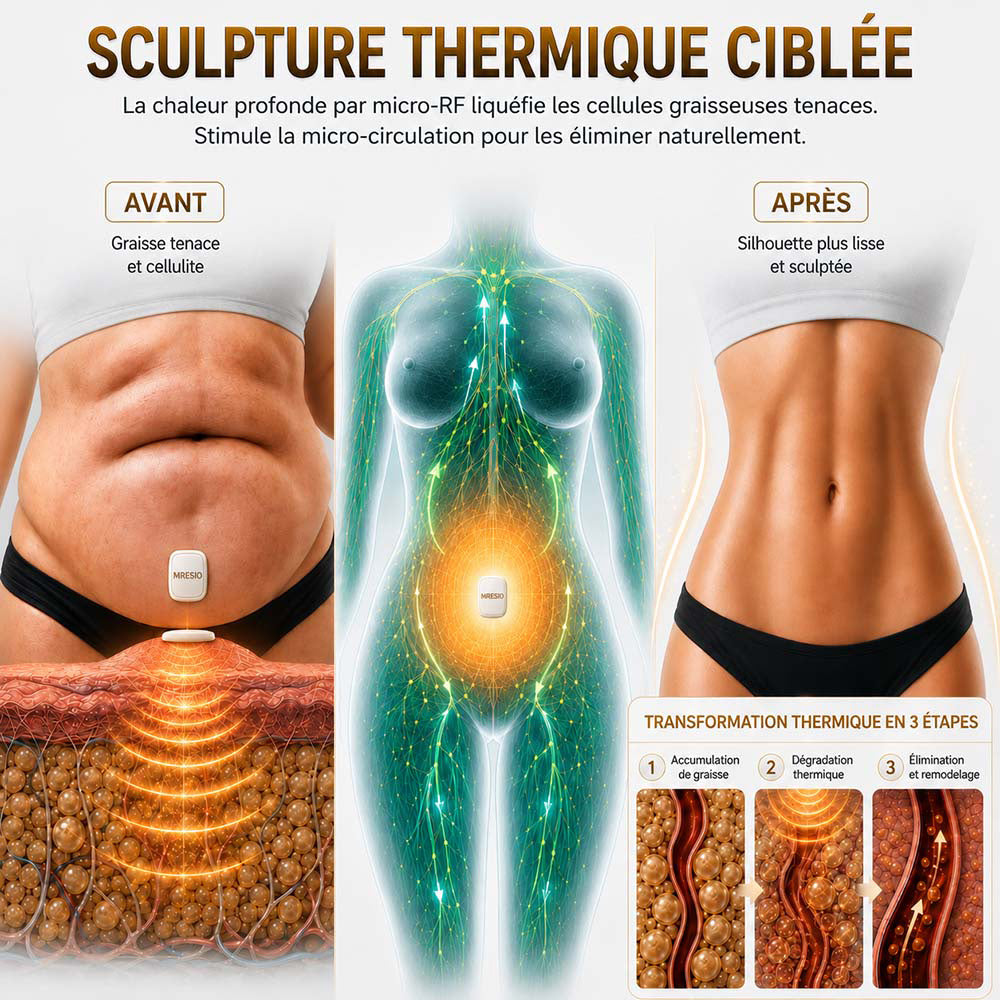 MRESIO® ✨ Appareil de Remodelage Corporel Micro-RF & Drainage Lymphatique 🪴