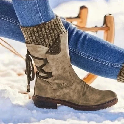 🔥 DERNIER JOUR DE PROMO -80 % 🔥 Bottines orthopédiques d’hiver pour femme, chaudes en laine, avec soutien de la voûte plantaire