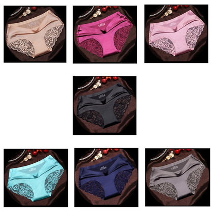 7Pcs Women's Pants exy Panties 2026 Women's Iace lingerie Solid Color Seamless briefs Mid-Rise Briefs Woman cotton underwear