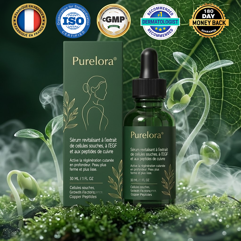 💖Change from the inside out | Purelora® Stem Cell–Derived EGF & Copper Peptide Activating Serum  (Deeply activates skin renewal from within for firmer, smoother-looking skin)